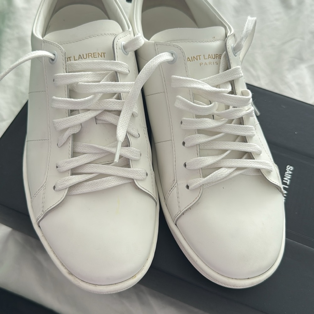 Saint Laurent White Sneakers
Worn a couple times
100% authentic - Picture 6 of 7